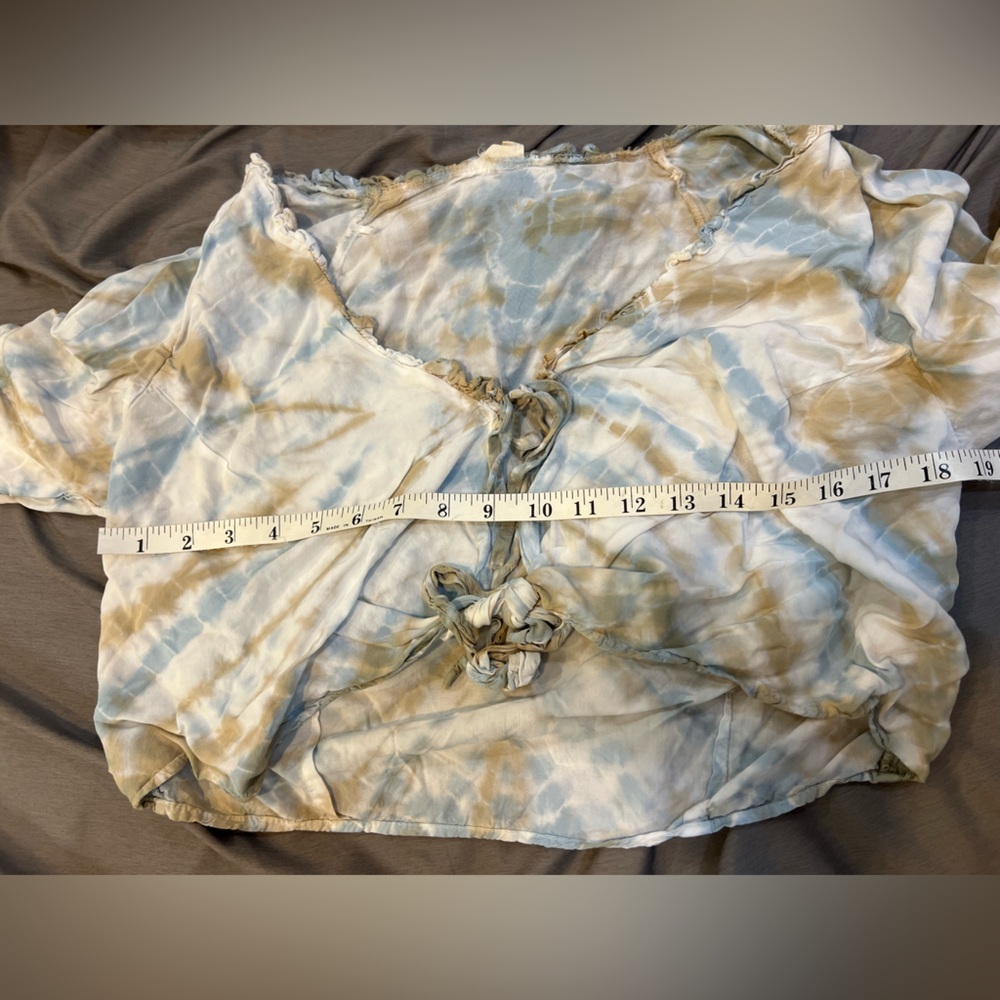 Surf Gypsy Tie Dye Crop Long Sleeve Size L - Picture 4 of 4